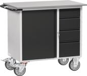 Werkstattwagen H915xB1080xT590mm lichtgrau/grau Schubl.xH 1x105,2x160,1x210mm