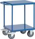 Tischwagen 2Ladeflächen L600xB600mm brillantblau Trgf.500kg FETRA