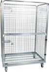 Spänebehälter 0,4 m³, NW-Nr.: 9121444606 L1430xB840xH605mm, lichtblau Trgf.300kg BAUER  