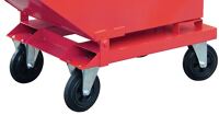 Rollensatz 2Lenk-/2Bockrollen VG Trgf.1350kg f.Beh.m.kastenförmiger Mulde BAUER