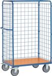 Paketwagen Drahtgitterverkleidung L1000xB700mm brillantblau 1 Längsseite offen