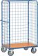 Paketwagen Drahtgitterverkleidung L1200xB800mm brillantblau 1 Längsseite offen