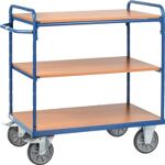Etagenwagen L1000xB700xH1152mm Gesamt-Trgf.600kg 3 Etagen Stirnwand offen FETRA