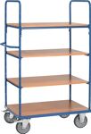 Etagenwagen L1000xB700xH1800mm Gesamt-Trgf.600kg 4 Etagen Stirnwand offen FETRA