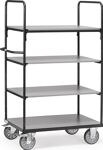 Etagenwagen L1369xB809xH1800mm Gesamt-Trgf.600kg 4 Etagen Stirnwand offen FETRA