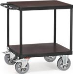 Tischwagen 2 Ladeflächen L700xB700mm grau Trgf.1200 kg FETRA