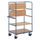 Etagenwagen L1000xB800xH1880mm Gesamt-Trgf.600 kg 4 Etagen Stirnwand offen