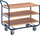 Tischwagen 3 Holzwerkstoffplatten L1000xB575mm Rand-H.20mm enzianblau