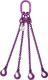 Anschlagkette 4-strängig,Güte 10 L1000xS13mm Trgf.14000/10000kg
