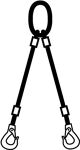 Drahtseilkrangeschirr 2-strängig m.Ovalr.u.2 Ösenh.L1000xD12mm Trgf.1550kg