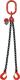 Anschlagkette 2-strängig,Güte 8 L1000xS6mm Trgf.1600/1120kg