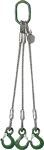 Drahtseilkrangeschirr 3-strängig m.Ovalr.u.3 Ösenh.L1000xD18mm Trgf.5200kg