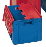 Klappdeckel PP, NW-Nr.: 9000446097 L600xB400mm grau, m.Scharnier 4St./Karton LA-KA-PE  