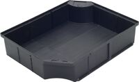 Einsatzkasten 346x273x80mm anthrazit PP f.600x400mm LA-KA-PE