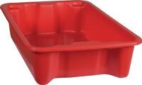 Drehstapelbehälter PP rot, NW-Nr.: 9000446965 L590xB380xH135mm   