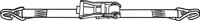 Ratschen-Zurrgurt DIN 12195-2 L.8m B.50mm 2-tlg.m.Ratsche+SF-Haken LC U 5000 daN
