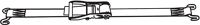 Ratschen-Zurrgurt DIN 12195-2 L.8m B.50mm 2-tlg.m.Ratsche+K-Haken LC U 4000 daN