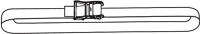 Ratschen-Zurrgurt DIN 12195-2 L.4m B.50mm 1-tlg.m.Ratsche LC U 2000 daN