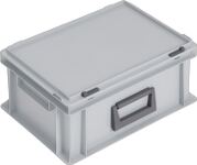Ku.-Koffer, NW-Nr.: 9000447887 L400xB300xH183mm PP 1, Griff Schiebeverschluss grau 14l, LOCKWEILER  