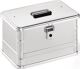 Aluminiumbox, NW-Nr.: 9000447975 L432xB335xH275mm 29l, m.Klapphebelverschlüssen m.Bohrungen