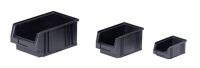 Sichtlagerkasten L164/150xB105xH75mm PP leitfähig schwarz 25 St/Karton LA-KA-PE