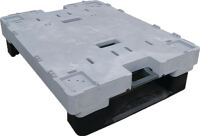 Palettenfahrgestell f.Palettengröße 800x600mm Nyl.Bereifung Trgf.250kg