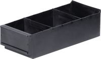 Regalbox L400xB160xH100/112mm schwarz PP 15 St/Karton LA-KA-PE