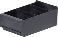Regalbox L500xB160xH100/112mm schwarz PP 15 St/Karton LA-KA-PE