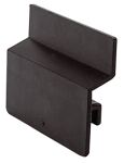 Auszugsperre f.Regallagerkasten H.83mm schwarz PP leitfähig 25 St/Karton