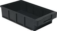 Regalkasten L300xB186xH83mm schwarz PP 8 St/Karton LA-KA-PE