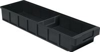 Regalkasten L600xB186xH83mm schwarz PP 8 St/Karton LA-KA-PE
