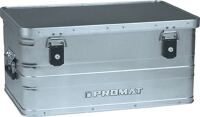 Aluminiumbox 47l, NW-Nr.: 9000448090 L580xB380xH275mm, mit Klappverschlüssen und Schlösser PROMAT  
