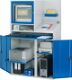 Computerschrank H1770xB1100xT520mm stationär Monitorgehäuse T520mm grau/blau