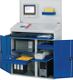Computerschrank H1770xB11, NW-Nr.: 9142448099 00xT520mm stationär enzia, nblau/lichtgrau Lochpla e,Pultaufsatz RAU
