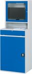 Computerschrank H1770xB650xT520mm stationär Monitorgehäuse T520mm grau/blau