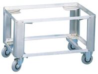 Fahrgestell f.Kastengr.760x580/800x600mm 2 Lenk-/2 Bockrollen VG niedrig