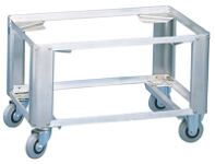 Fahrgestell f.Kastengr.580x380/740x480mm 2 Lenk-/2 Bockrollen VG hoch