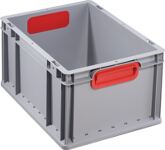 Euro/-Werkzeug-Box L600xB400xH340mm 60l m.Klappverschluss u.Stapelecken
