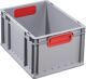 Euro/-Werkzeug-Box L600xB400xH340mm 60l m.Klappverschluss u.Stapelecken