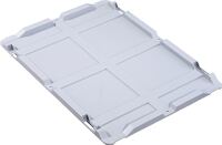 Stülpdeckel PP L400xB300mm grau f.Transportstapelkasten ALLIT