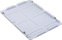 Stülpdeckel PP L400xB300mm grau f.Transportstapelkasten ALLIT