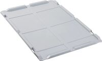 Stülpdeckel PP L600xB400mm grau f.Transportstapelkasten ALLIT