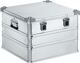 Aluminiumbox L600xB600xH410mm 115l m.Klappverschluss u.Alu-Stapelecken
