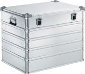Aluminiumbox L800xB600xH610mm 239l m.Klappverschluss u.Alu-Stapelecken
