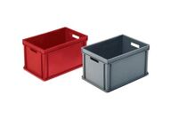 Lagerbehälter L600xB400xH325mm Ku.rot 2 Grifflöcher