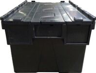 Mehrwegbehälter, NW-Nr.: 9000448554 L400xB300xH306mm schwarz, Wände u.BD geschl.   