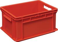 Mehrwegbehälter L400xB300xH220mm rot Wände u.BD geschl.