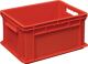 Mehrwegbehälter L400xB300xH220mm rot Wände u.BD geschl.