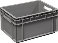 Mehrwegbehälter L400xB300xH220mm grau Wände u.BD geschl.