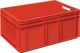 Mehrwegbehälter L600xB400xH285mm rot Wände u.BD geschl.